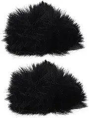 YARNOW 2Pcs Splash Microphone Cover Premium Artificial Protector for Microphone Ktv Singing Accessories Reduces Wind Noise and Dust for Professional Use