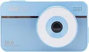 50MP 4K Digital Camera, Autofocus Dual Lens Digital Camera with 16X Zoom, HD Vlogging Camera Video Camera with 2.8 Inch TFT Screen for Travel Wedding Teens Adults (Blue)