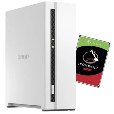 QNAP TS-133 1-Bay NAS with 1x 8TB NAS HDD Bundle [BDLQNP13380]