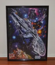 Buffalo Disney Star Wars Jigsaw Puzzle 1,000 Pieces Assembled With Frame New
