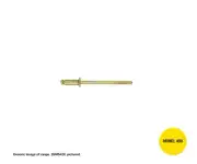Monel Steel COUNTERSUNK Head Rivet 3/16" 4.8 x 12.7mm - Box of 500