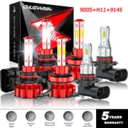 Fits Lexus RX350 07-2009 Combo LED Headlights Fog Light Bulbs Kit 6500K 4-Sided (for: Lexus)