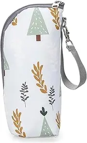 RTRTGS 1 Piece Baby Bottle Insulated Bag, Portable Baby Bottle Bag for Stroller Travel Baby Bottle Thermostat, Multicoloured