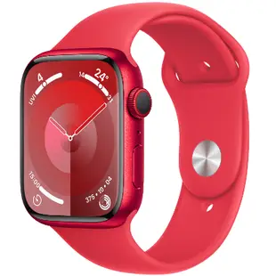 Apple Watch Series 9 GPS + 流動網絡 45mm (PRODUCT)RED 鋁金屬錶殼 智能手錶 配(PRODUCT)RED 運動錶帶 M/L MRYH3ZA/A 香港行貨