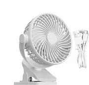 Small Clip Fan,Table Fan Stroller Fan with USB Charging Fan - Comfort Rechargeable Multifunctional Small Fan For Stroller, Travel, Desktop, Car Seats, Bedroom