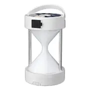 Multifunctional Camping Flashlight Rechargeable Solar Hourglass Shape Camping Light for Outdoor and Emergency-White