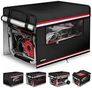WOGUINC Running Generator Cover. Heavy-duty Waterproof. Openable Transparent Front-view Window. Universal Size of 32’’L×24’’W×24’’H. Durable and Tear-Resistant. Black.