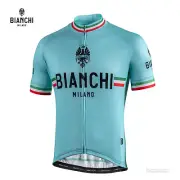 NEW Bianchi Milano ISALLE Short Sleeve Cycling Jersey : CELESTE