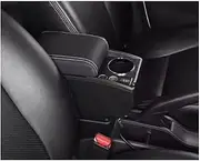 Arm Storage Box for F&iat 500 for F&iat for Cronos Car Armrest Box Storage Box Cup Holder Interior Car Armrest Storage Box(W1 Fast Charging)