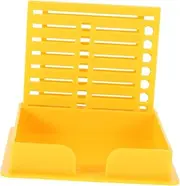 jojofuny Dual Slot Note Dispenser Box Memo Pad Holder Note Organizer for Office Compact Design