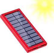 Solar Battery Bank - Solar Charger Power Bank | Portable Solar Charger | Fast Charging Mobile Phone Charger 10000mAh Portable Power Bank External Battery Pack for Outdoor Hiking Travel Camping Home
