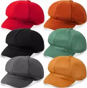 Gorra De Vendedor De Periodicos Mujer Boina Con Visera De Lana Calida Sombreros