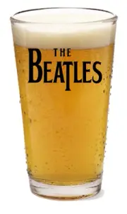 The Beatles - Rock and Roll - 16oz Pint Beer Glass Pub Barware Cocktail Seltzer