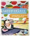 Aurifil Thread Set HAPPY COLORS By Lori Holt 50wt Cotton 10 Small 220 yard Sp...
