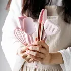 Kitchen Utensils Cooking Tools Baking Food Tongs Silicone Scraper Whisk Spatula
