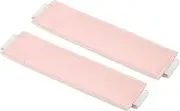 uxcell Pen Pouch Holder, 2Pcs Adjustable PU Leather Pencil Pocket Protector Case with Elastic Strap for Notebook Book, Pink