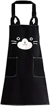 KIMCHOMERSE Cute Apron for Women Girl, Aprons with Front Pocket for Cooking Serving Painting Gardening, Gifts for Friends