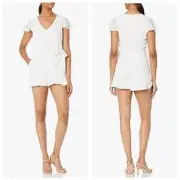Parker Catherine Flutter Sleeve Women's Romper, New with Tags, Small, MSRP $298