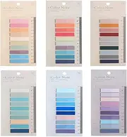 1200 Pcs Sticky Tabs for Annotating, 6 Sheet Tabs 60 Color Multi-Function Writable Sticky Index Tabs, Self-Adhesive and Water-Proof Sticky Notes Tabs for Books Notebook File Bible Tabs
