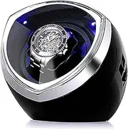 SingleAutomaticWatchWinderwithSmartTimerControl&LEDLight,QuietMotor&4RoatingMode,Black Needed KeYJ