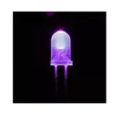 1000pcs F5 5mm Round Ultra Violet LED UV Light 390-395nm Purple Lamp