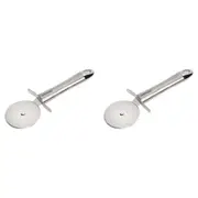 2PK Wiltshire Industrial Kitchen Utensil Stainless Steel Pizza Slicer Tool