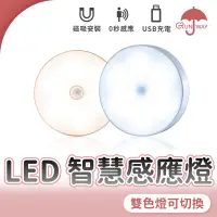 在飛比找蝦皮商城優惠-升級款16燈珠 LED 感應燈 暖光白光可切換 USB 充電