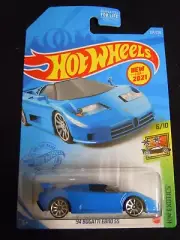 2021 Hot Wheels #224 HW Exotics 6/10 '94 Bugatti EB110 SS New Model Blue