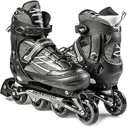 Adjustable Inline Roller Skates for Adult and Teenagers XL (41-44) UK 7.5-9.5