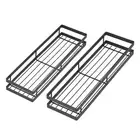 JY Spice Rack Wall Mounted Seasoning Rack Iron Cabinet Storage Holder Organizer