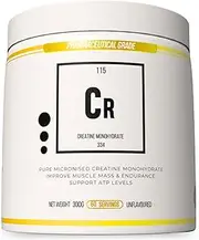 Creatine Monohydrate Powder 300g – 100% Pure Pharmaceutical Grade, German Engineered with Nano+ Technology, Micronized to 200 Mesh using the RESS Method, 60-100 Serves