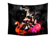 Cool Queen of Arts and Flamingos Tapestry