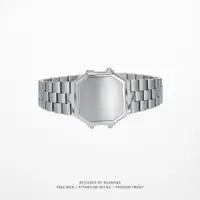 在飛比找蝦皮購物優惠-zzStore | 『現貨』髮絲銀 手錶造型 錶帶 / 鈦鋼