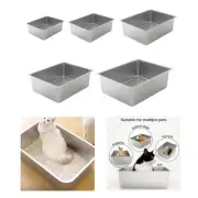 Stainless Steel Litter Sandbox Indoor Litter Tray