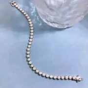 9.40 Ct Round Cut White Diamond Jewelry Tennis Bracelet 925 Sterling Silver