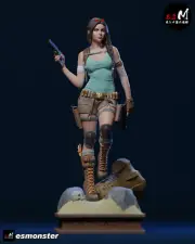 Lara Croft 3D Printed Kit Unpainted/Unassembled