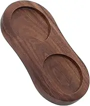 ULTECHNOVO Wood Pepper Mill Stand with Non Slip Base Stable Support for Salt Pepper Grinders Elegant Kitchen Dining Table Accessory Versatile Holder for Seasoning Bottles
