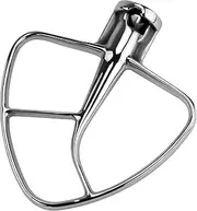 Flat Beater K45B Kitchen Mixer Aid Paddle Stainless Steel for 4.5 Quart Stainless Steel Bowl,Tilt-Head Stand Mixer Beater 1-year warranty