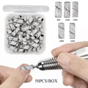 Sanding Cap Bands 3mm Mini 50pcs/Box Nail Grinding Gel Polish Remover Machine AU