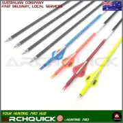 New 12x 31.5" Carbon arrow 2" Fletch Sp500 Compound Recurve bow hunting 4 color