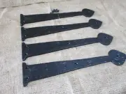 4 Garage Door Decorative Hardware Dummy Hinges 12" Long Gate Decorative Iron