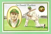 #D263. 1997 SIR DONALD BRADMAN CRICKET UNSENT POSTCARD