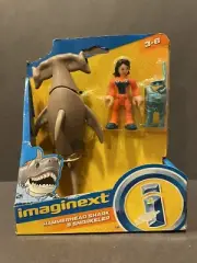 Fisher-Price Imaginext Hammerhead Shark and Snorkeler Figure NIB