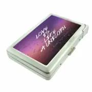 Unicorn Love Em5 Cigarette Case with Built in Lighter Metal Wallet