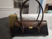 Brahmin Tuscan Collection Black Dayan Satchel Bag Newest
