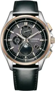 Citizen BY1004-17X Attesa Moon Phase Titanium Eco-Drive Radio Solar Watch 41.5mm