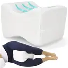 Memory Foam Knee Pillow for Side Sleepers - Orthepedic Sciatica, Back, Under ...