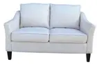 JESSE LOUNGE 2 SEATER SOFA COUCH SETTEE POLYESTER LINEN-LOOK FABRIC LIGHT WHEAT
