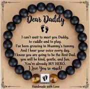 Morakot First Time Dad Gifts, New Father to be Gifts, New Dad Gifts for Men, Dad to be Bracelet Birthday Christmas Gifts for New Dad Daddy