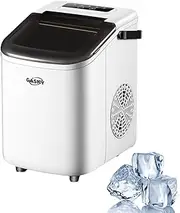 Ice Maker Machine Countertop,Portable Home Ice Maker Machine,Ice Cube Maker,Large 10kg Capacity 1.1L Tank,Self Cleaning for Home Kitchen Bar Party